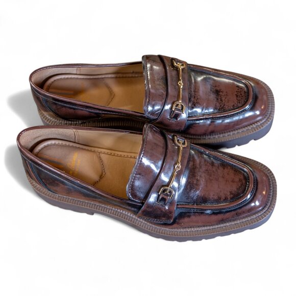 Sam Edelman Shoes - Sam Edelman Laurs Lug Sole Loafers - Chestnut - Women’s Size 10